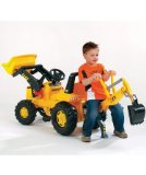 Rolly Toys CAT Excavator with Back Hoe Loader