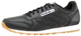 Reebok Mens Classic Leather Clean Trainer Black/White