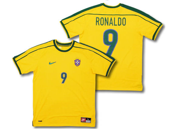 Nike Brazil home (Ronaldo 9) 1998