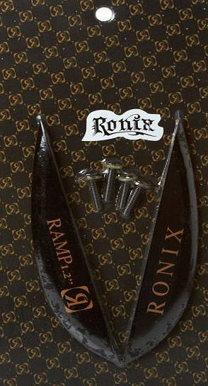 Ronix Mens Ronix Black Fiberglass 2 Pack Ramp Fins -