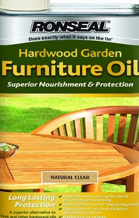 Ronseal HFONO1L 1L Hardwood Furniture Oil - Natural Oak