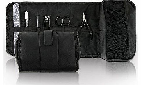 Roo Beauty Black Manicure Nail Tool Storage Roll