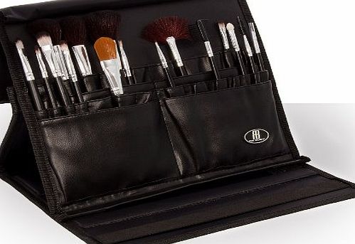 Roo Beauty Makeup Brush Folder Professional Black Cosmetic Brushes Storage Holder
