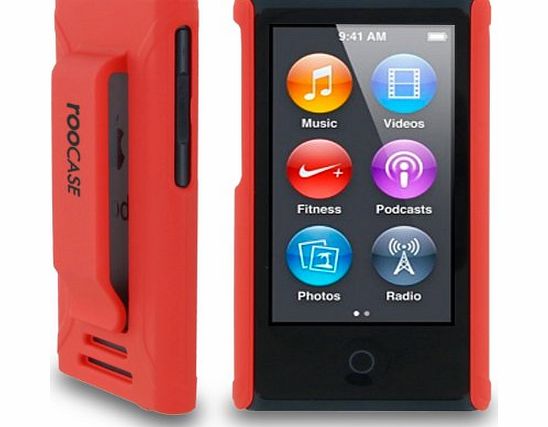 rooCASE Ultra Slim Matte (Red) Shell Case for Apple iPod Nano 7 (7th Generation)