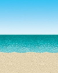 room Setter - Blue Sky And Ocean Backdrop