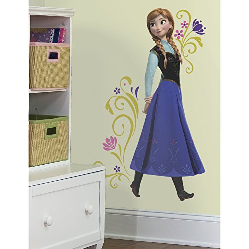 RoomMates Frozen Anna Childrens Repositionable Wall Stickers, Multi-Colour