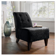 Occasional Chair, Velvet Black