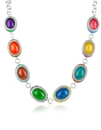 Temptation - Sterling Silver and Enamel Necklace