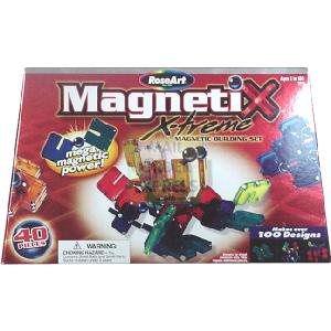 RoseArt 40 Piece Magnetix Xtreme Building Set