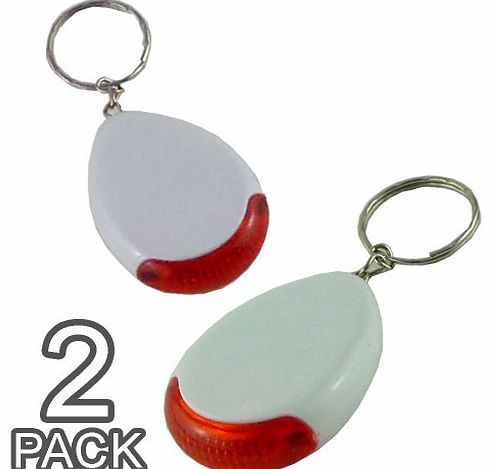 Rose Evans Pack of 2 - New Whistle Activated Sonic Key Finder On a Keying Attachment