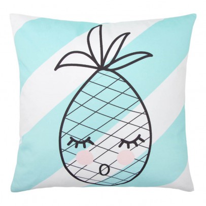 Rose in April Pineapple Cushion - 40x40 cm Pale green `One size
