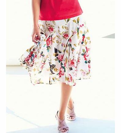 Rose Print Skirt