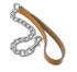 Rosewood 25` EXTRA HEAVY CHAIN DOG LEAD (TAN)