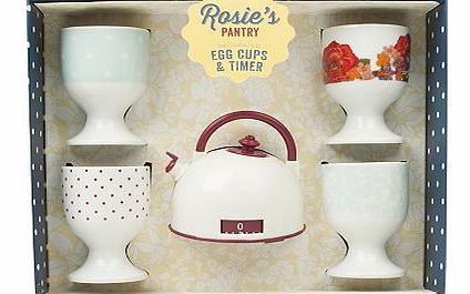 Rosie`s Pantry Decorated Egg Cups and Timer