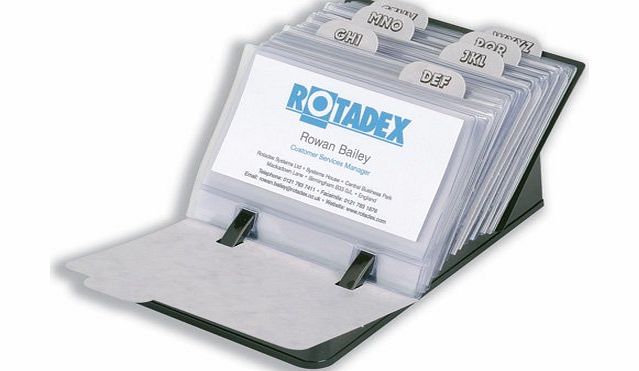 Rotadex Mini Business Card File with 50 Sleeves and A-Z Index Ref MCBC-150-13