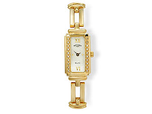 9ct Gold and Diamond Bracelet Watch 236696