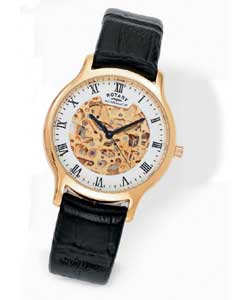 Rotary Gents Automatic Skeleton Watch