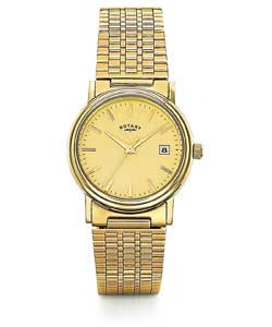 Rotary Gents Steel Gold Plated Watch