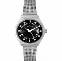 Rotary Ladies Silver Steel Mesh Bracelet Watch