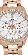 Rotary Ladies Summer Rose Rose Gold Chronograph