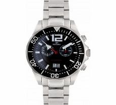 Rotary Mens Aquaspeed Silver Chronograph Watch