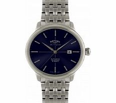 Rotary Mens Les Originales Automatic Blue Silver