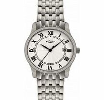 Rotary Mens Silver Tone Watch