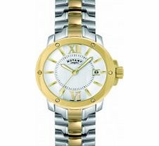 Rotary Mens Timepieces Two Tone Steel Watch