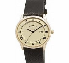 Rotary Mens Windsor Ultra Slim Gold Plated Watch