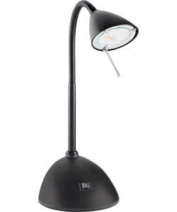 Rotastak Black Gooseneck Desk Lamp