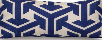 Rouge du Rhin Ostend Cushion 23x47 cm Blue `One size
