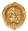 Brass Lion Head 6in