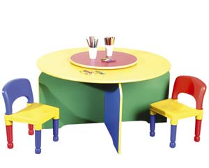 table and spinner
