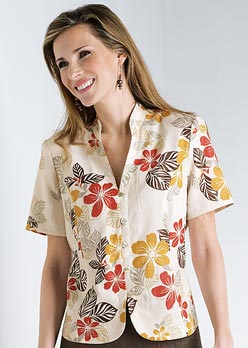 Rowlands Eastex Tropical Floral Blouse