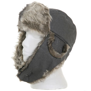 Beat Bop Trapper hat - Dark Grey