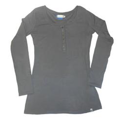 Black Sky Stripe LS T-Shirt - Dark Heth Grey