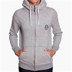 Charm Heathered Zip Hoody - Heather Grey