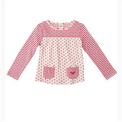 Girls Funky LS T-Shirt - Strawberry Pink