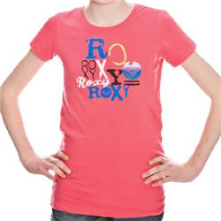 Roxy Girls Stack It Davis T-Shirt - New Pink