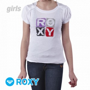 T-Shirts - Roxy Pop Girls T-Shirt - White