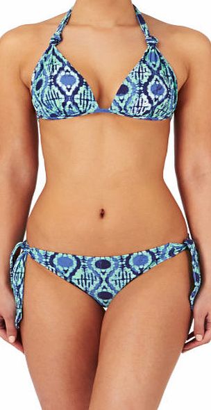 Roxy Womens Roxy Knit Halter 70s Set Bikini Top -