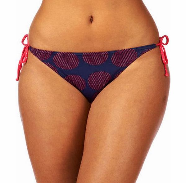 Roxy Womens Roxy Pin Dot Spot Tie Sides Bikini