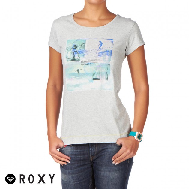 Womens Roxy Surf In Hawaii T-Shirt - Light