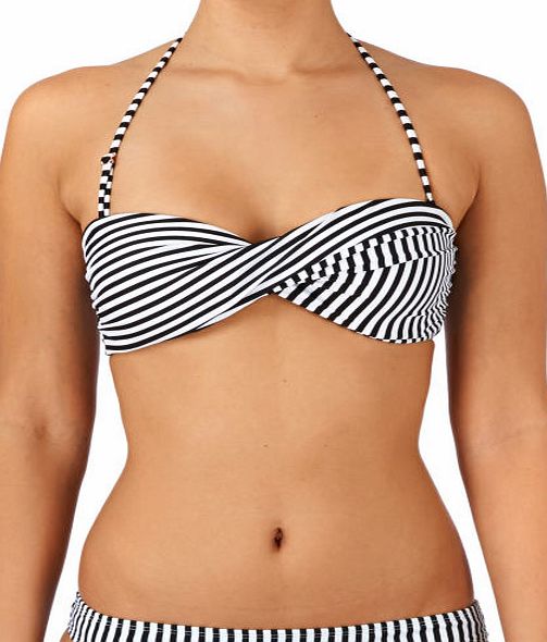 Roxy Womens Roxy Twisted Bandeau Bikini Top - Love