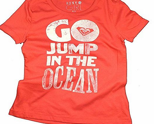 Roxy Youth Go Jump in the Ocean Tee RG, Lava, L 12 years