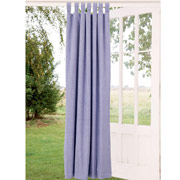 Blue Gingham Blackout Lined Curtains
