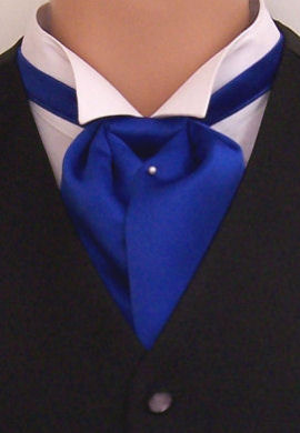 blue cravat