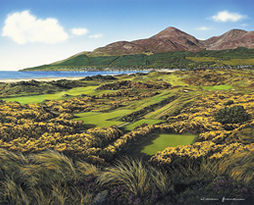 Royal County Down 4th Hole Limited Edition Golf Print by William Grandison