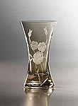 Royal Doulton Hollow Sided Vase - Amber