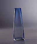 Tapered Square Vase Blue